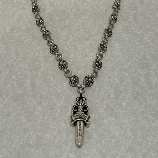 Chrome Hearts 크롬하츠 8MM 크로스볼 대거 목걸이