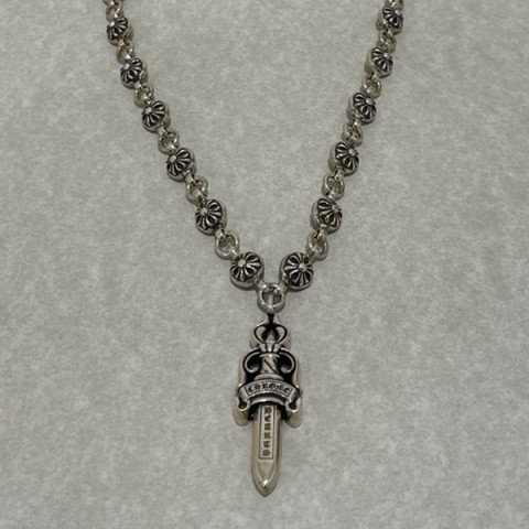 Chrome Hearts 크롬하츠 8MM 크로스볼 대거 목걸이
