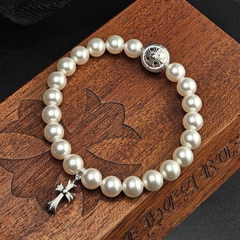 Chrome Hearts X Mikimoto 크롬하츠 X 미키모토 진주 비즈 팔찌